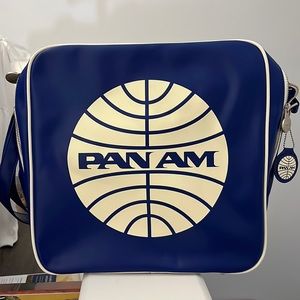 Blue PANAM original vintage bag